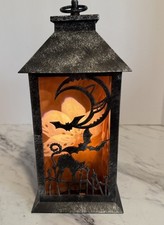 Pier One Lanterna de Halloween LED Gato Preto Cemitério Fantasma Decoração de Casa Assombrada comprar usado  Enviando para Brazil