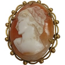 Rolled gold cameo for sale  UK