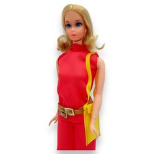 Boneca vintage Walk Lively Barbie 1971 loira TNT roupa original completa 1182 Mattel comprar usado  Enviando para Brazil