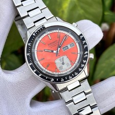 Vintage Seiko Cronógrafo "Orange Ghost" Relógio Automático Masculino Japão 6139-6040 comprar usado  Enviando para Brazil