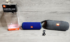 Usado, Alto-falante sem fio Bluetooth portátil à prova de respingos BLUE JBL Flip 3 com estojo JBL comprar usado  Enviando para Brazil