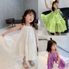 Vestido feminino roupas de verão infantil bolo princesa saia suspensa infantil comprar usado  Enviando para Brazil