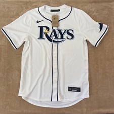 Camiseta Nike Tampa Bay Rays Yandy Diaz #2 MLB beisebol branca masculina G grande comprar usado  Enviando para Brazil