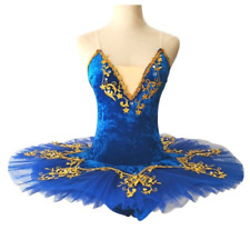 Vestido bordado fantasia dança do ventre saia azul real balé profissional tutu comprar usado  Enviando para Brazil