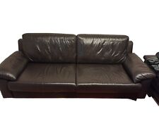 Ledersofa schillig dunkelbraun gebraucht kaufen  Weyhausen