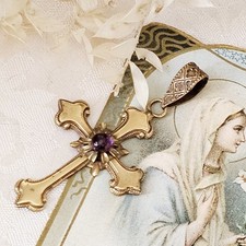 Croix vintage laiton d'occasion  Le Luc