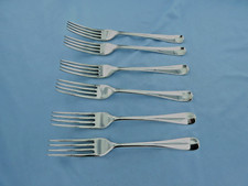 UM CONJUNTO VINTAGE DE SEIS GARFOS DE JANTAR INGLESES ANTIGOS DE PRATA ESTERLINA LONDRES 1952. comprar usado  Enviando para Brazil