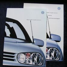 Golf convertible brochure d'occasion  Expédié en Belgium