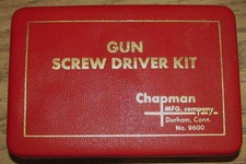 KIT DE CHAVE DE FENDA VINTAGE 17 PEÇAS CHAPMAN 9600 ARMA E ESTOJO FALTANDO 1 BIT, USADO-VG comprar usado  Enviando para Brazil