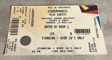 Stereophonics odyssey arena for sale  PRESTON