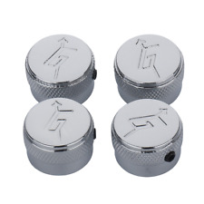 4 PCes Gretsch "G" Com Seta Logo Control Knobs Metal Guitar Knobs Silver comprar usado  Enviando para Brazil