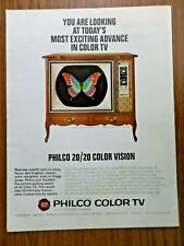 1965 Philco TV Television Ad 20/20 Color Vision French Provincial comprar usado  Enviando para Brazil