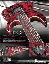 Ibanez Premium Treatment RG anúncio de guitarra de 7 cordas 2012 impressão de anúncio 2B comprar usado  Enviando para Brazil