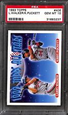 1993 TOPPS #406 L.WALKER/K.PUCKETT PSA 10 GEM-MT 31693237  comprar usado  Enviando para Brazil