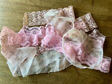 Vintage pink lace for sale  UK