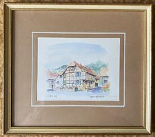Aquarelle wittersdorf alsace d'occasion  Mulhouse-