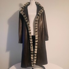Vintage leather coat for sale  Easton