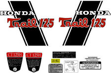 Conjunto completo de decalques quadro Honda Custom Trail 125 CT70H KO Icebear "Trail 125" comprar usado  Enviando para Brazil