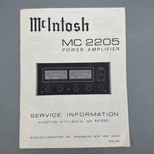 Mcintosh mc2205 power for sale  Gladstone