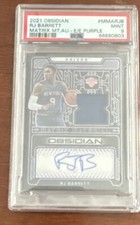 2021 Rj Barrett Obsidian Matrix Auto Jersey Roxo PSA 9/35 comprar usado  Enviando para Brazil