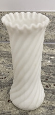 Vase white swirl for sale  BEDFORD