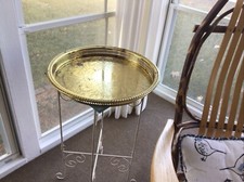 Vtg brass round for sale  Old Orchard Beach