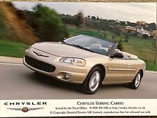 Chrysler sebring cabrio for sale  KENDAL