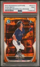 2023 Bowman Chrome #BCP-77 Juan Brito RC safira laranja 1º/50 PSA 9 comprar usado  Enviando para Brazil