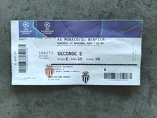 Ticket monaco benfica d'occasion  Cap-d'Ail