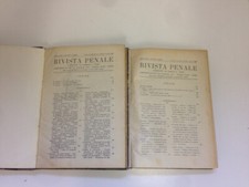 Rivista penale 1937 usato  Vilminore di Scalve