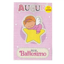 Biglietto auguri battesimo usato  Ruvo di Puglia