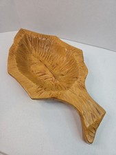 Rustic handcarved leaf for sale  Paris