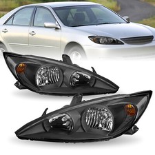 Conjunto de lâmpadas pretas claras para faróis de direção LH+RH para 2002-2004 Toyota Camry comprar usado  Enviando para Brazil