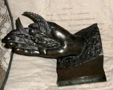 Escultura comemorativa vintage de bronze - Gênio da Mão por Scott Taylor 1935 comprar usado  Enviando para Brazil