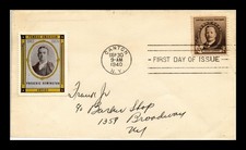 SELOS DR JIM CAPA EUA REMINGTON FAMOSOS AMERICANOS FDC SCOTT 888 COLADOS EM CACHET comprar usado  Enviando para Brazil