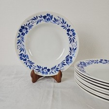 Assiettes creuses bleues d'occasion  Saint-Macaire