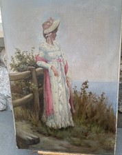 Antique oil canvas for sale  Clinton