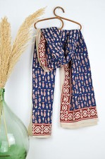 Foulard fish blockprint d'occasion  Saint-Antonin-Noble-Val