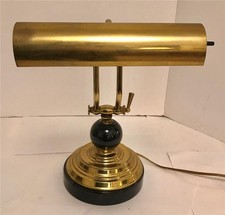 Abajur de mesa vintage ajustável braços oscilantes e inclinação para piano bronze e mármore preto, usado comprar usado  Enviando para Brazil