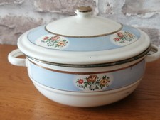 Soupiere emaillee ancienne d'occasion  Écommoy