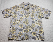 Camisa Puritan Masculina Grande Manga Curta Botão para Cima Floral Rayon Casual 100% Rayon, usado comprar usado  Enviando para Brazil