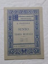 Sunto teoria musicale usato  Lucca