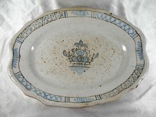 Plat faience bleu d'occasion  Saint-Calais