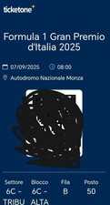 Biglietti formula monza usato  Roma