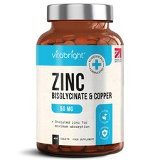Bisglicinato de zinco com cobre - 400 comprimidos comprar usado  Enviando para Brazil