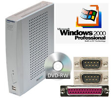 Ordinateur Windows 2000 40GB HDD DVD-RW RS-232 SÉRIE LPT PARALLÈLE VGA DVI #TC57 na sprzedaż  Wysyłka do Poland