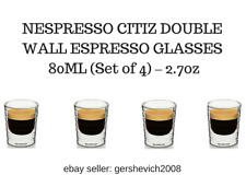 NOVO EM FOLHA COPOS DE CAFÉ EXPRESSO NESPRESSO CITIZEN PAREDE DUPLA 80 ML (Conjunto de 4) – 2,7 oz  comprar usado  Enviando para Brazil