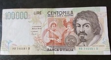 100000 lire caravaggio usato  Italia