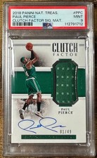 2018-19 National Treasures Paul Pierce Clutch Factor Patch autografado # 1/49 PSA 9, usado comprar usado 2018-19 National Treasures Paul Pierce Clutch Factor Patch autografado # 1/49 PSA 9, usado comprar usado  Enviando para Brazil