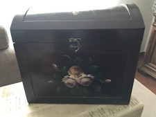 Bauletto legno dipinto usato Bauletto legno dipinto usato  Valdengo